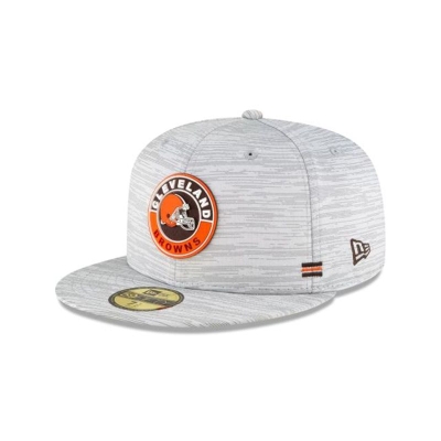 Sapca New Era Cleveland Browns NFL Official NFL Fall Sideline 59FIFTY Fitted - Gri